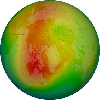 Arctic ozone map for 2015-02